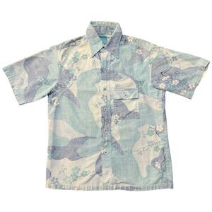 Vintage Surf Line Hawaii 60s 70s Men’s Button Up Hawaiian Shirt Size Large